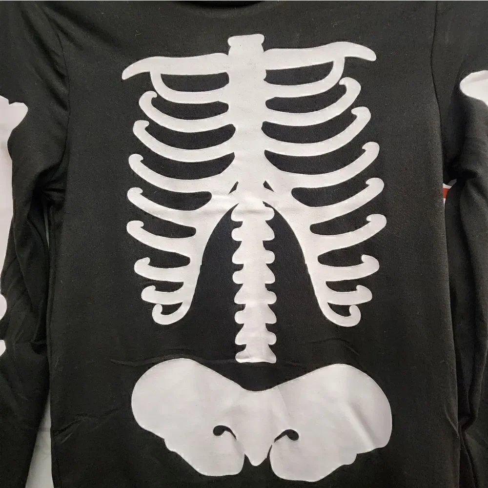 Copy. Nwt Kids Glow In The Dark Halloween Skeleton 2 Piece Pajama Set